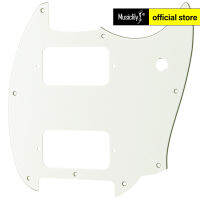 Musiclily Pro 9รูกลมมุม HH Pickguard กีตาร์2 Humbuckers สำหรับ Squier Series Mustang กีต้าร์ไฟฟ้า