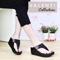 Valenti Collection รองเท้าเพื่อสุขภาพ Health &amp; massage Therapy flipflop นุ่มมาก เบา ใส่สบาย รุ่น F1287 Black (สีดำ)