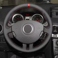 For Renault Clio 3 RS 2005 2006 2007 2008 2009 2010 2011 2012 2013 Hand-stitch Car Steering Wheel Cover Perforated Leather Trim Steering Wheels Access