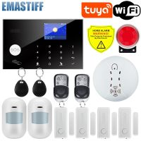 Home Security Alarm System Wifi GSM Alarm Intercom Remote Control Autodial 433MHz Detectors IOS Android Tuya APP Control