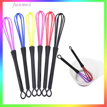 Whisk Egg Mixer Salon Dye Ballon Hair Stirrer Plastic Color Whisks Beater  Balloon Kitchen Mini Hand Silicone Hairdresser Whip