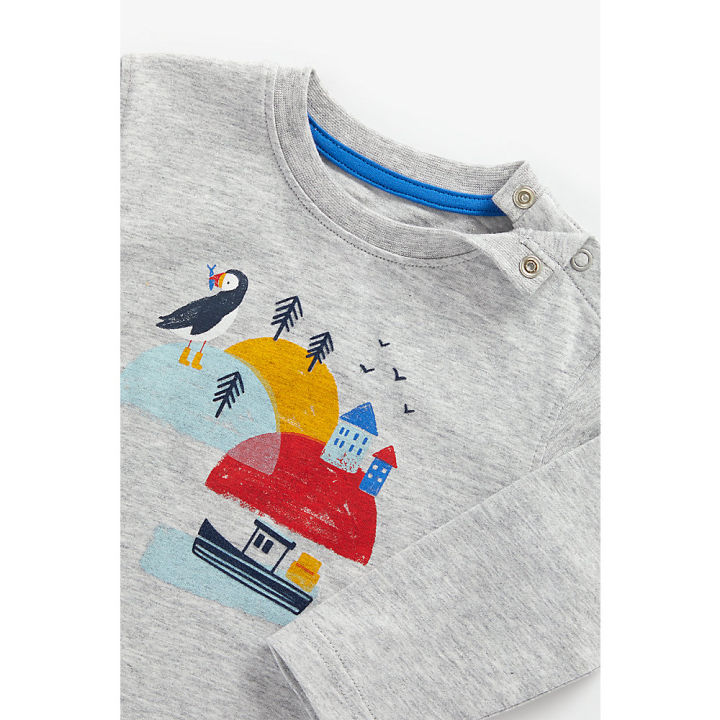 เสื้อยืดแขนยาวเด็กผู้ชาย-mothercare-grey-puffin-island-long-sleeved-t-shirt-zb604