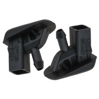 2Pcs Windscreen Washer Jet Spray Nozzles Fit For Jaguar X-Type 2001-2010 Black Auto Essories Car Front Windshield Washer Wipe