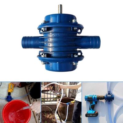 ♤☍ Blue Self-Priming Dc Pumping Self-Priming Centrifugal Pump Household Small Pumping Hand Electric Drill Water Pump