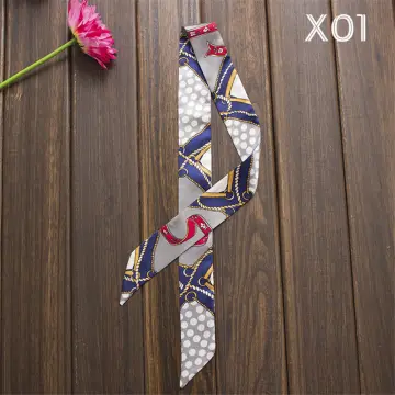 NA Fashion Handle Bag Long Hair Tie Headband Neck Pastoral Twill Ribbon  Decorative Scarf… at  Women's Clothing store