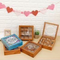 Vintage Multi-grid Wooden Storage Box Table Jewelry Box Decoration Home Jewelry Storage Box Household Storage Products