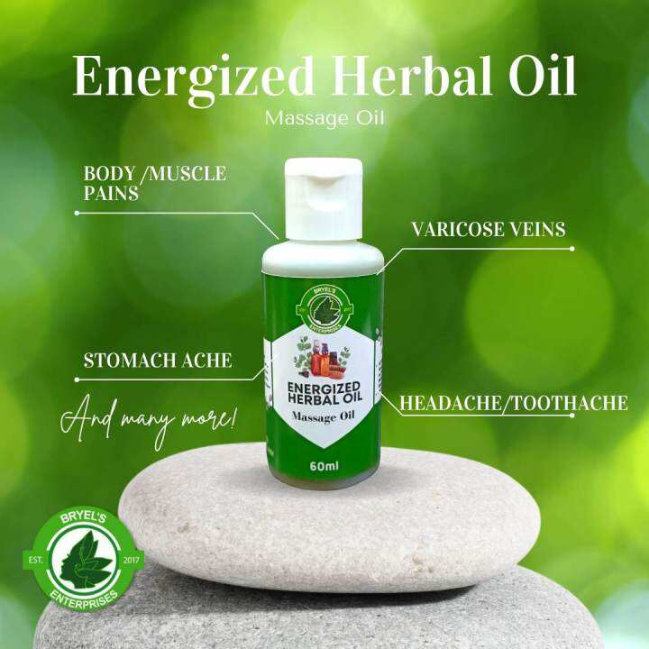 Bryel's Care 60ml Energized herbal oil MASSAGE OIL for Knee pain