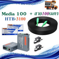 Netlink Media Converter 10/100Mbps แถมสายไฟเบอร์ 100 เมตร