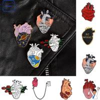 BOAGAUL เครื่องประดับเสื้อผ้าสไตล์ทะเล Lapel Pin เข็มกลัดรูปหัวใจป้าย Enamel