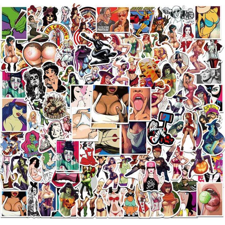 lz-10-30-50-100pcs-anime-hentai-sexy-waifu-stickers-for-laptop-motorcycle-car-water-bottle-waterproof-pinup-bunny-girl-sticker