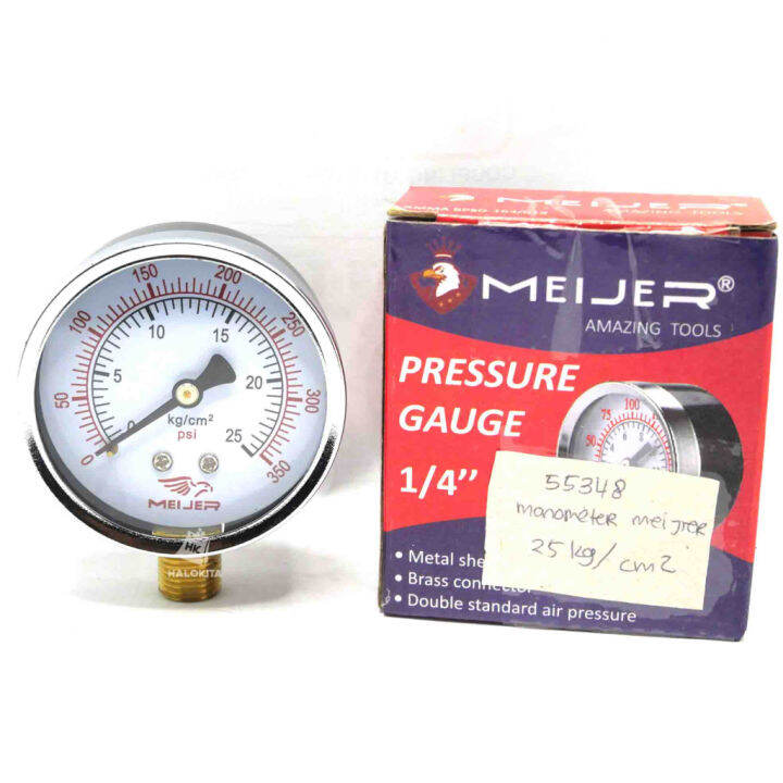 MEIJIER MANOMETER KOMPRESOR 25KG /CM2 / PRESSURE GAUGE Lazada Indonesia