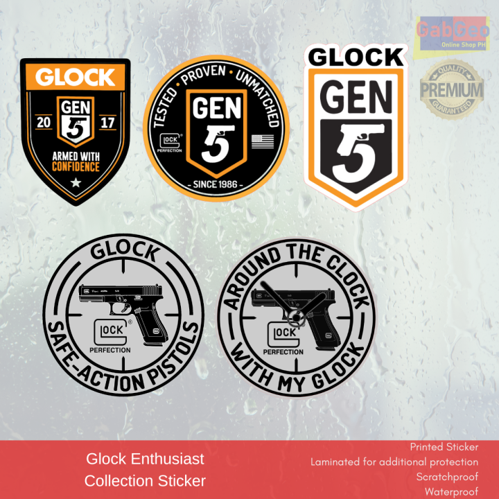 Glock Custom Waterproof Sticker For Car And Motorcycle Printed And Laminated Just For You 8852