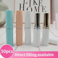 50Pcs 3G DIY Lipstick Tube High Quality White Silver Coated Plastic Empty Lip Balm Cosmetic Containers Lipgloss Tubes Wholesale