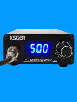 KSGER เครื่องควบคุมจอแสดงผล LED แบบดิจิตอล STM32ใน T12,เคสอะลูมินัมอัลลอยที่จับ907เครื่องเชื่อมเหล็กปลาย T12เพิ่มการนอนหลับอัตโนมัติ