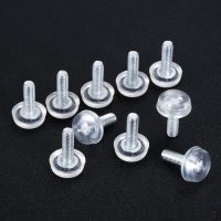 【cw】 20pcs Adjustable Feet Transparent Screw M6x19mm Glide Leveling Table Height Leg Floor Noise