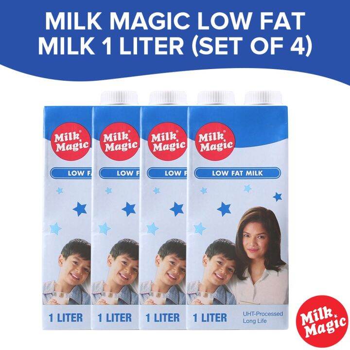 【COD】 Milk Magic Low Fat 1 Liter (Set Of 4) Exp Date 3112024 Lazada PH