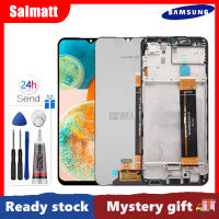 Salmatt หน้าจอต้นฉบับสำหรับ Samsung Galaxy A23 5G/A236U จอแสดงผล LCD แบบสัมผัสหน้าจอชุดประกอบดิจิไทเซอร์อะไหล่ซัมซุง Samsung A23 5G พร้อมกรอบกลางสำหรับ Samsung A23 A236 5G