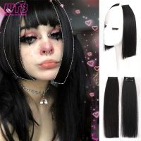 【DT】hot！ Synthetic Clip In Bangs Cut Side Flat Clip-In Extension Ji Hair Hairpiece for