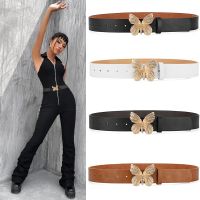 【cw】 ButterflyLeatherWomen 39;s FashionLuxury Design Jeans AccessoriesGirdle Gothic PunkBelt