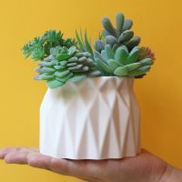 3D Silicone Mold for Concrete Succulent Flower Pot Plaster Cement Mould Handicraft Making Candle Jar Silicone Molds Home Decor