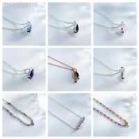 ❍☢♕ Free Delivery Spanish Bear Jewelry 2023 Silver and Faceted Rose Quartz Color Onyx Necklace Jewelry for Women Gift Ready Stock