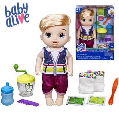 Hasbro ของเล่นสำหรับเล่นตุ๊กตาเด็กผู้ชาย,อุปกรณ์ตกแต่งเครื่องดื่มมีตุ๊กตาผ้าสำหรับเด็กชาย