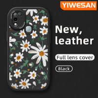 YIWESAN เคสสำหรับ Infinix ขายดี10 Play เคส X688C 11 Play ลายดอกไม้บางเคสโทรศัพท์นุ่มหนังฝาปิดด้านหลังเลนส์เต็มรูปแบบเคสป้องกันกล้องกันกระแทก