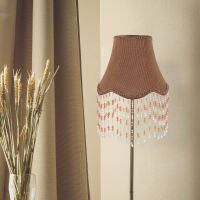 Funnmall Fringe Lampshade Replacement Gorgeous Beade Fringe Lampshade สำหรับโคมไฟตั้งโต๊ะ E27