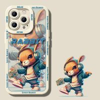 silicone soft case fashionable rabbit case เคส compatible for iPhone 14 pro max 13 pro max 12 pro max 11 pro max case