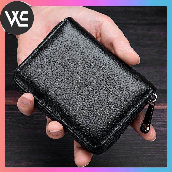 WEANG High Quality Leather Expansion Card Holder Large-capacity Credit ...