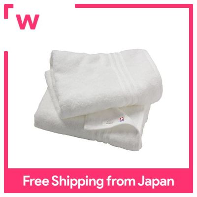 ผ้าเช็ดตัว Imabari ที่ได้รับการรับรองผ้าเช็ดตัว Horiie HOTELS 2แผ่นตัดออกจากผ้าฝ้ายสีขาว100% น้ำดูดซับความทนทานสูงผลิตในญี่ปุ่นแบรนด์ Imabari