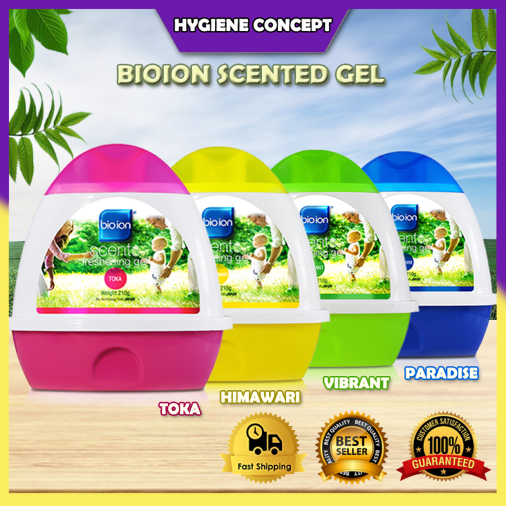 Bioion Scents Freshening Gel 210g / Fragrance Gel / Scented Gel / Car Air Freshener / Office Air