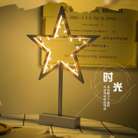 Modeling Lamp Creative Night Light Stars Love Christmas Tree Ins Net Red Decorative Ornaments Photo Props Small Table Lamp