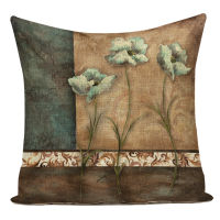 Floral Style Home Decor Pillowcase Flower and Camera Radio Pattern Throw Couch Cushion Cover Sofa Car Home Decor Pillow Covers