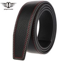 Luxury 100 Original Cowhide Genuine Leather Belts Without Buckle 3.5cm Width No Buckle Automatic Belt Men High Quality B312