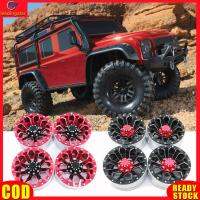 LeadingStar RC ชิ้นส่วนรถ RC จำลองลูกปัดขอบล้ออัลลอย1.9in 4ชิ้น/เซ็ตสำหรับ4WD D90 1:10 SCX10 TRX4