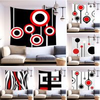 [COD] Cross-border supply of creative geometric circular drum-dot jeanette tapestry wall hanging manufacturers map G047