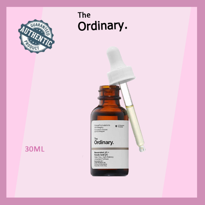 The Ordinary Resveratrol 3 + Ferulic Acid 3 30soothing properties Lazada PH