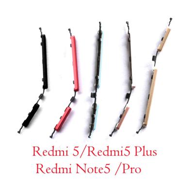 ปุ่มปุ่มเปิดปิดปุ่มปรับระดับเสียงปุ่มด้านข้างสำหรับ Xiaomi Redmi 5 Plus Note 5 /Pro Dual Ai กล้อง Note5 Redmi5
