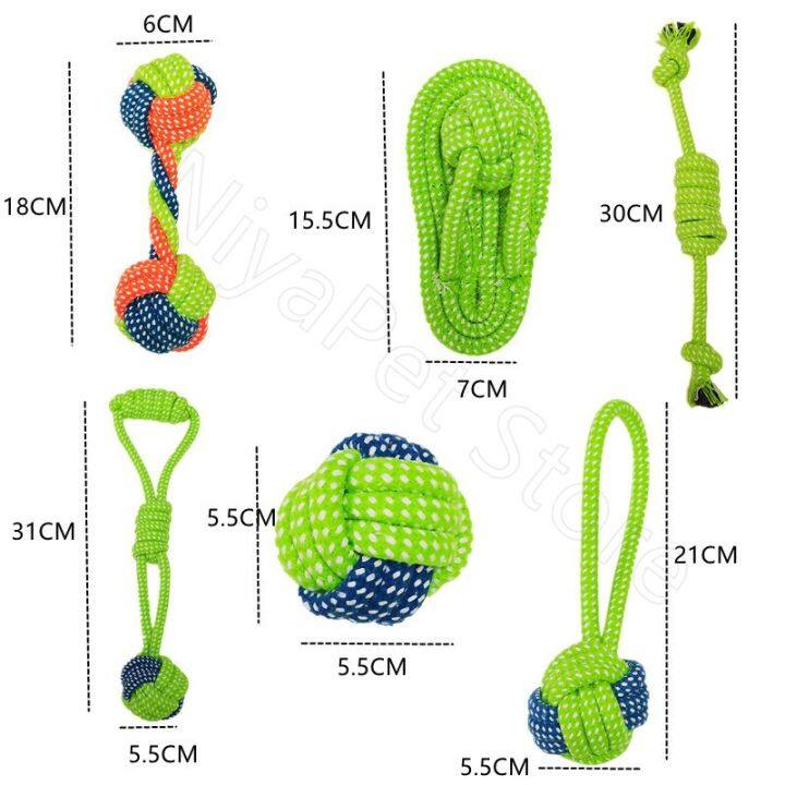 เชือกคอตตอนของเล่นสุนัขแบบเล่นด้วยกันสำหรับสัตว์เลี้ยงขนาดใหญ่ลูกสุนัขลูกสุนัขลูกสุนัข-sikat-gigi-anjing-เคี้ยวของเล่นสุนัขอุปกรณ์เสริม-yy-ร้านค้า