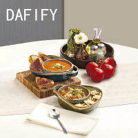 DAFIFY 1ชิ้น2 In 1ชามคู่สำหรับ Dips และซุปชามธัญพืชบนโต๊ะอาหารเซรามิก