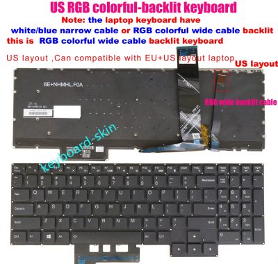 ♙ New US RGB Colorful Backlit Keyboard For Lenovo 5 pro 16ITH6 16ACH6H 16IAH7H 15ACH6 17ACH6 laptop