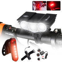 Bright 6000 Lumen 3x T6 LED Head Front Bicycle Bike HeadLight Lamp Light Headlamp 6400mAh10400mAh Charger