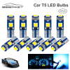 Geepact 10 bóng đèn led t5, đèn led nội thất xe hơi canbus w3w 3030 3smd - ảnh sản phẩm 1