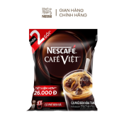 CÀ PHÊ HÒA TAN NESCAFE CAFE VIỆT _CAFE ĐEN ĐÁ 35 GÓITIẾT KIỆM HƠN