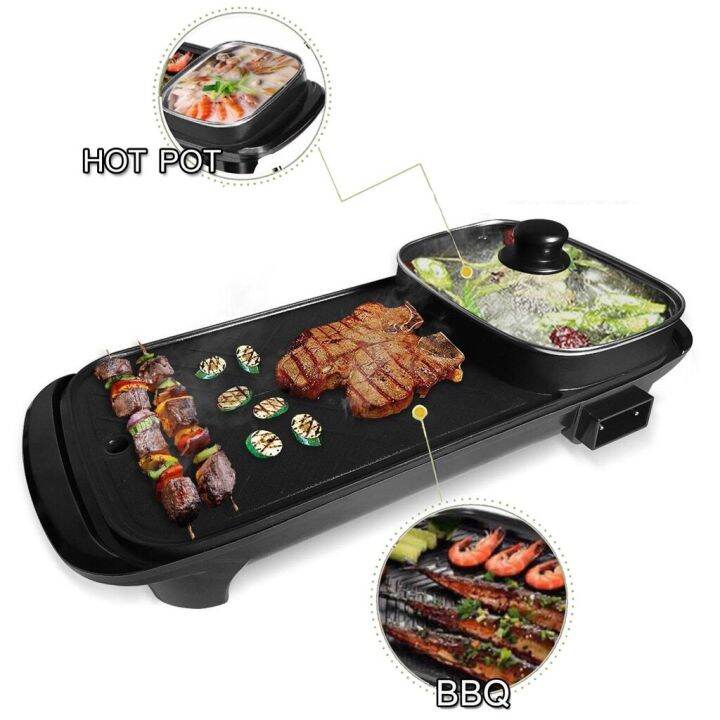 AA Merchandise 2in1 Korean Electric Griller with Hot Pot Rectangular