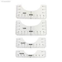 ♤☇✎ 4PCS T-Shirt Alignment Ruler For Guiding T-Shirt Design Fashion Rulers With Size Chart DIY Drawing Template Craft Tool Drafting