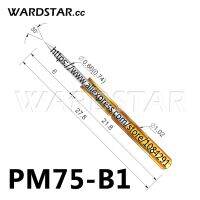 100pcs PM75-B1 Spring Test Needle 0.66mm Test Probes Pogo Pin Length 27.8mm Stroke Spring Froce:120g PCB Probe