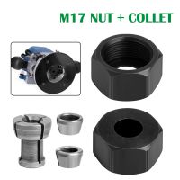 【DT】hot！ M17 6/6.35/8mm Collet Chuck With Engraving Trimming Machine Router Electric Milling Cutter Accessories