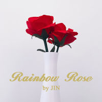 Rainbow Rose Magic Tricks ลูกเล่น Mentalism Props เปลี่ยนสีสองครั้งแยกดอกไม้ Magia นักมายากล Stage Close Up Illusions